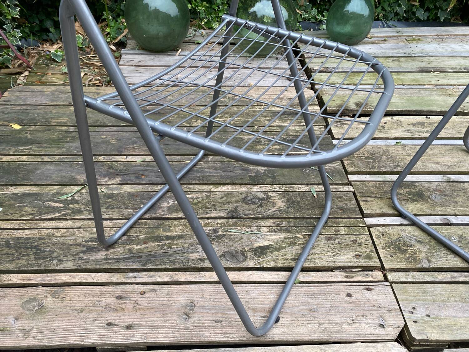 2 folding chairs Äland IKEA design Niels Gammelgaard vintage 90s