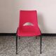 Chaise coque plastique rouge vintage