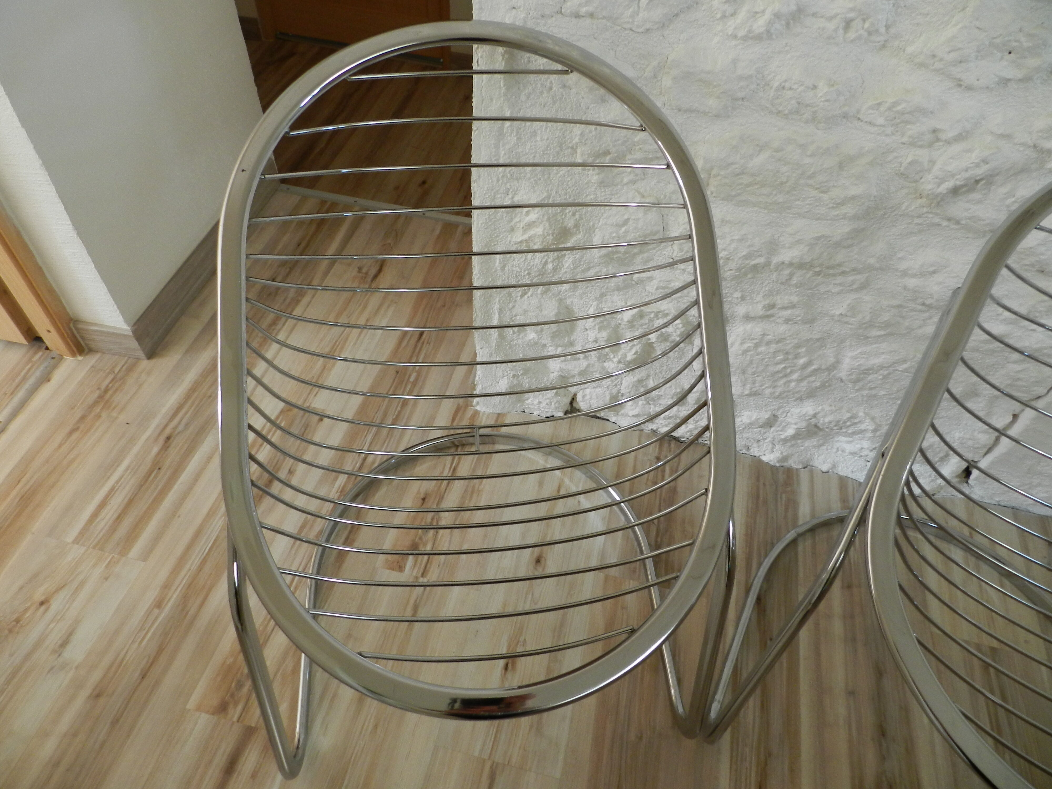 Pair of chairs Egg chair Gastonne Rinaldi vintage 70