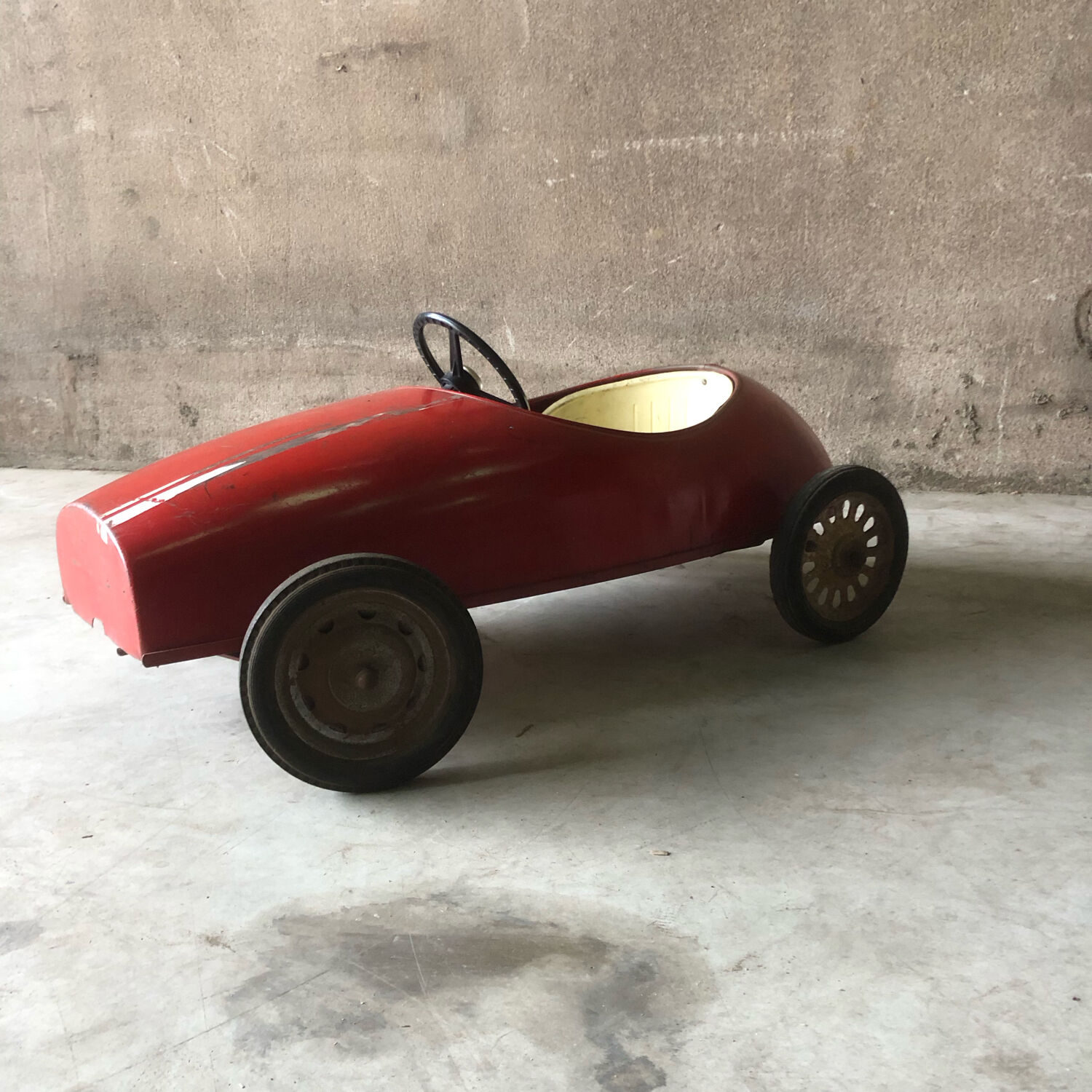 Old pedal car old toy