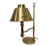 Lampe laiton et métal doré Helmer Andersson, Suède