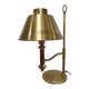 Lampe laiton et métal doré Helmer Andersson, Suède