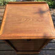 Superb cabinet with a first 20th century oak filing curtain, vintage furniture