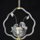 Art Deco transparent Barovier e Toso light with flowers, 1940s