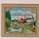Original Swedish Oil on Panel – “Motif from Sundbyberg” by John Carlson