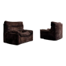 Pair of velvet armchairs line Roset