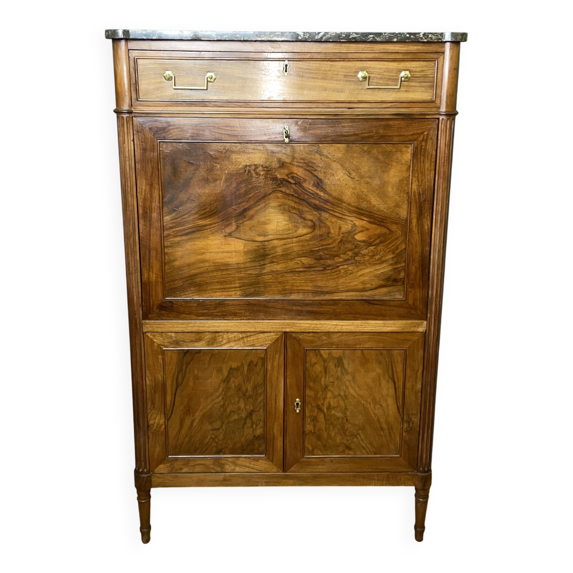 Louis XVI period walnut secretary