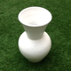 Vase blanc forme balustre terre cuite / céramique