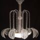 Elegant Art Decò, Barovier & Toso Chandelier, Murano Glass, 1950s