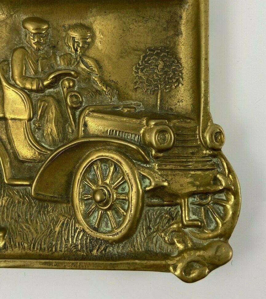 Old Car Decor Bronze Ashtray 1900 Selency