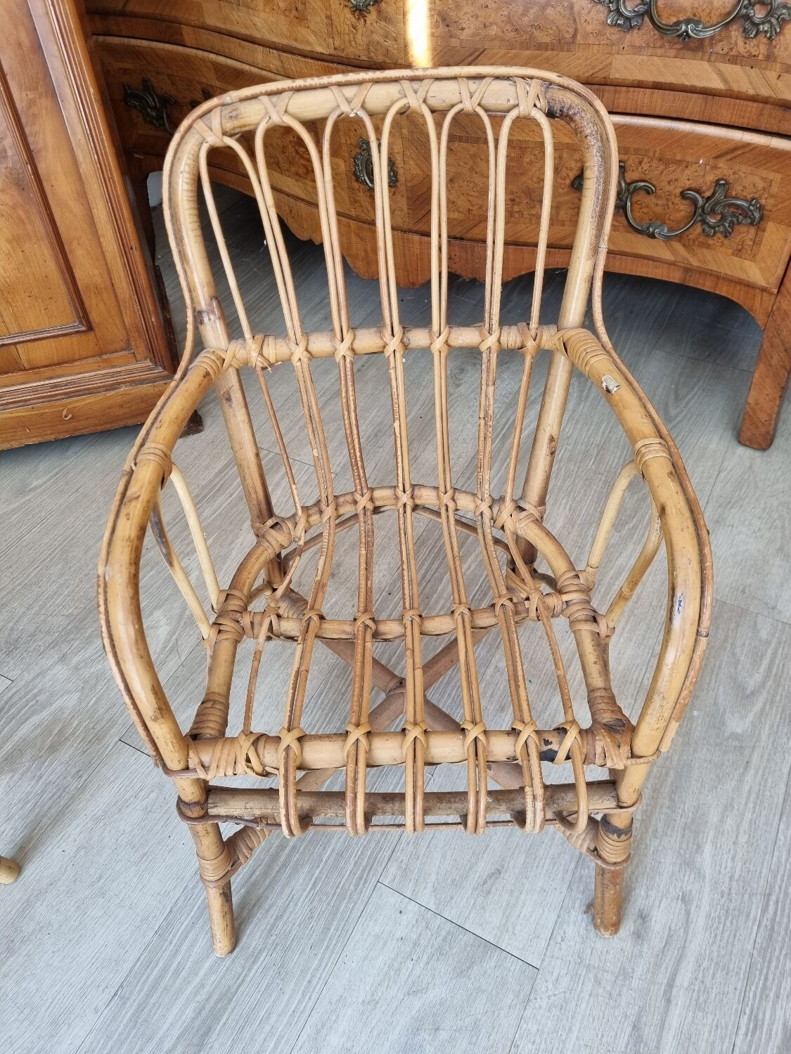 Rattan armchair from 1970