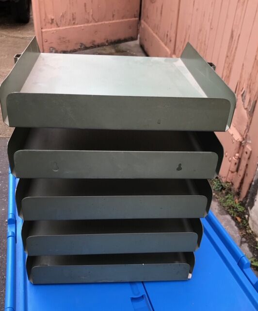 Bac has vintage mail storage metal industrial.