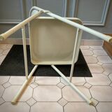 Duo de chaises pliantes en acier années 1980