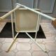 Duo de chaises pliantes en acier années 1980
