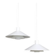 Set of 2 Nordisk Solar Compagni / Christian Hvidt “Trapez” pendant lamps / Danish modern design / 1970s / 1980s