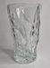 Sèvres crystal vase with rough glass pattern, 26 cm