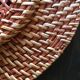 Set of 6 wicker and rattan undertributions