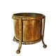 Pot de fleurs vintage en laiton faux bambou Maison Bagues