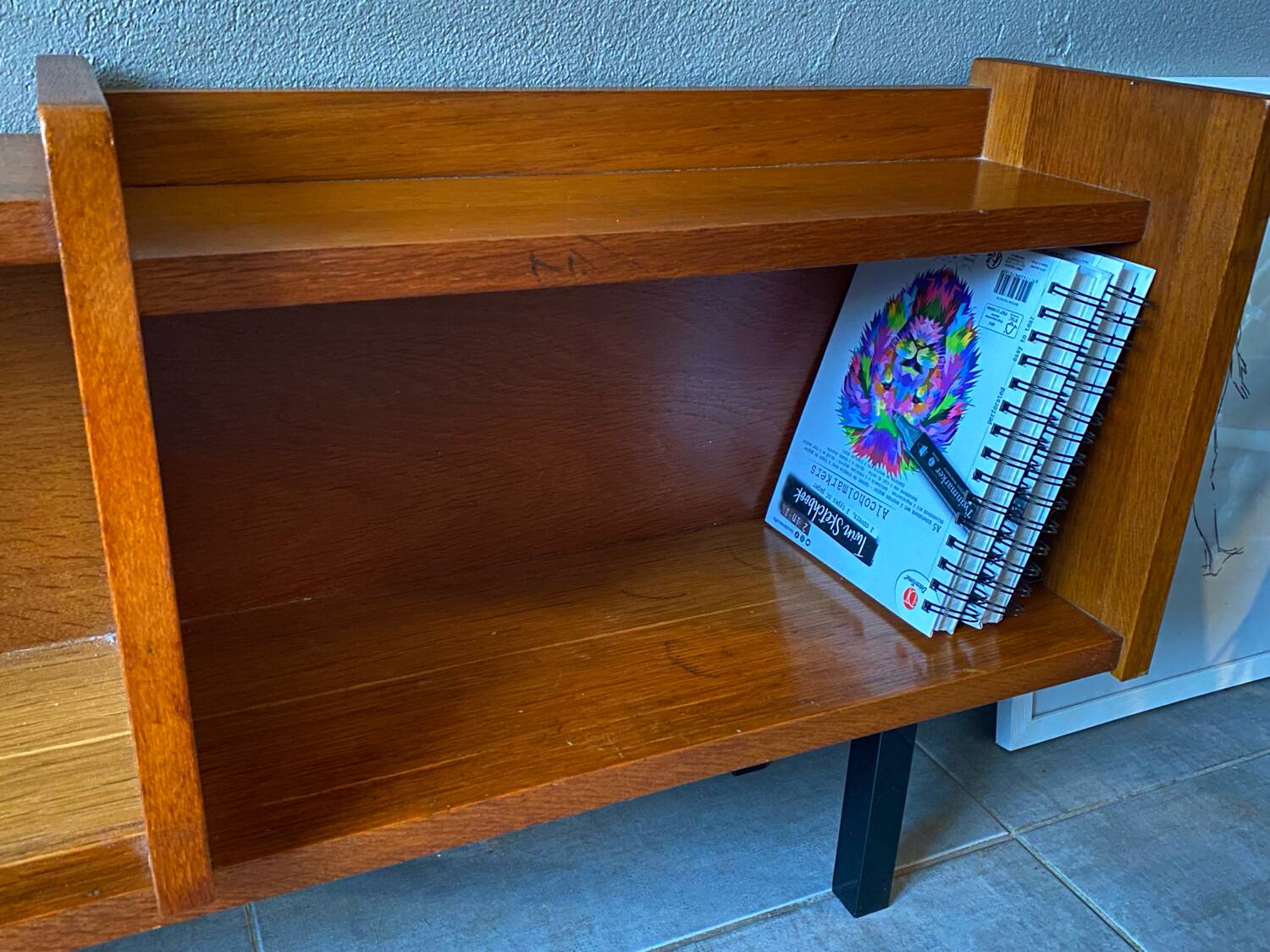 Vintage wooden sideboard from the 60s (shallow)