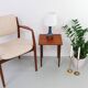 Danish Modern Blue and Brown Ceramic Table Lamp by E. Johansen for Søholm, 1960s