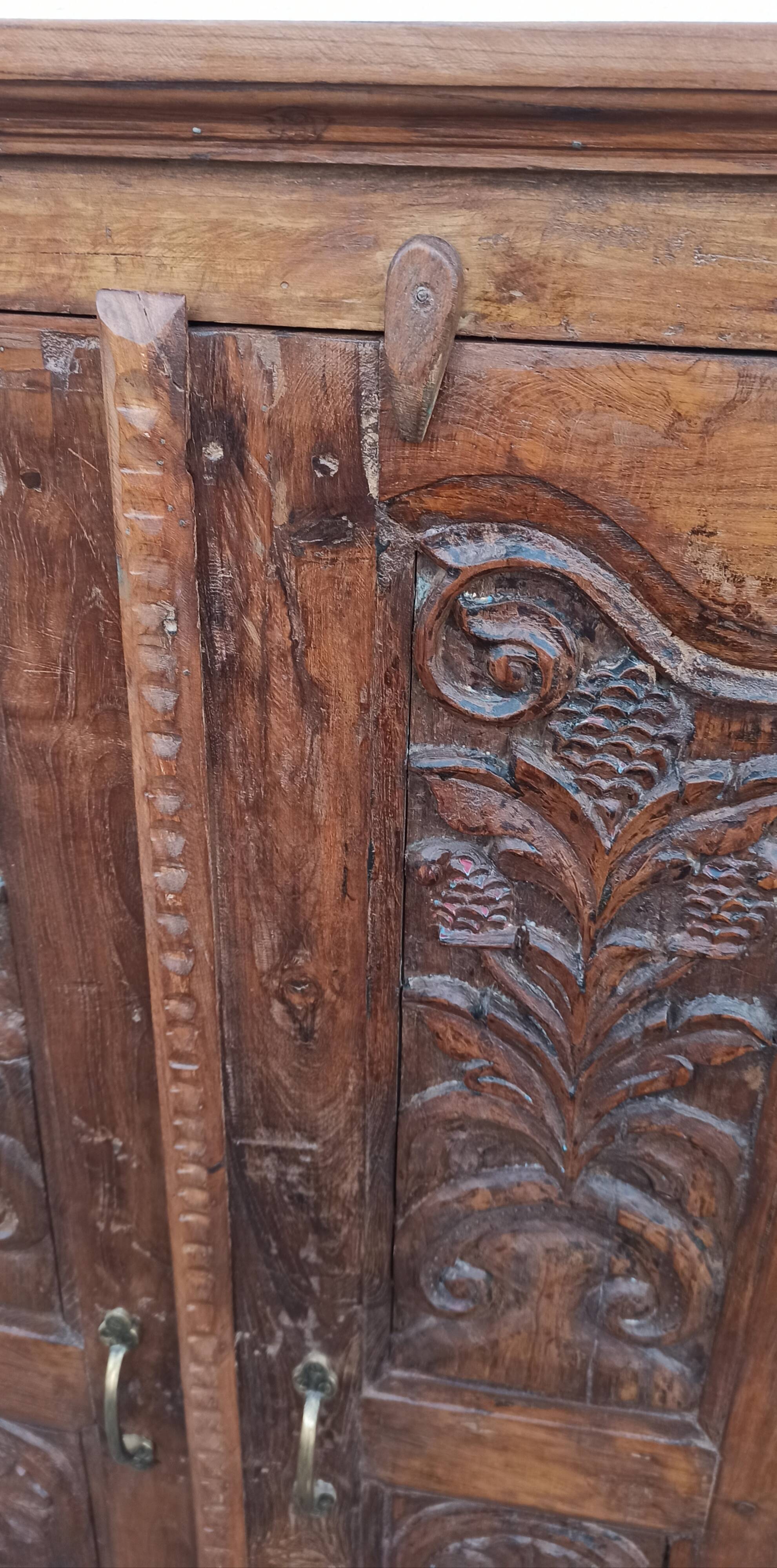 Antique wooden wardrobe