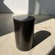 Side table in black petrified wood h:28,5cm d:17cm