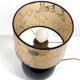 Deep black ceramic ball lamp base