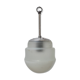 Small Two Tone Opaline and White Glass Mid-Century Pendant Light