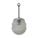 Small Two Tone Opaline and White Glass Mid-Century Pendant Light