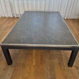 Vintage slate chrome coffee table 140 x 80 cm