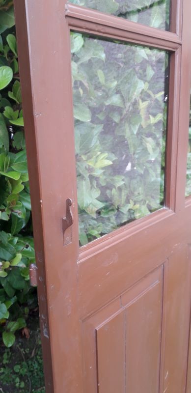Porte vitrée H186,5xL98,5 de communication moulurée