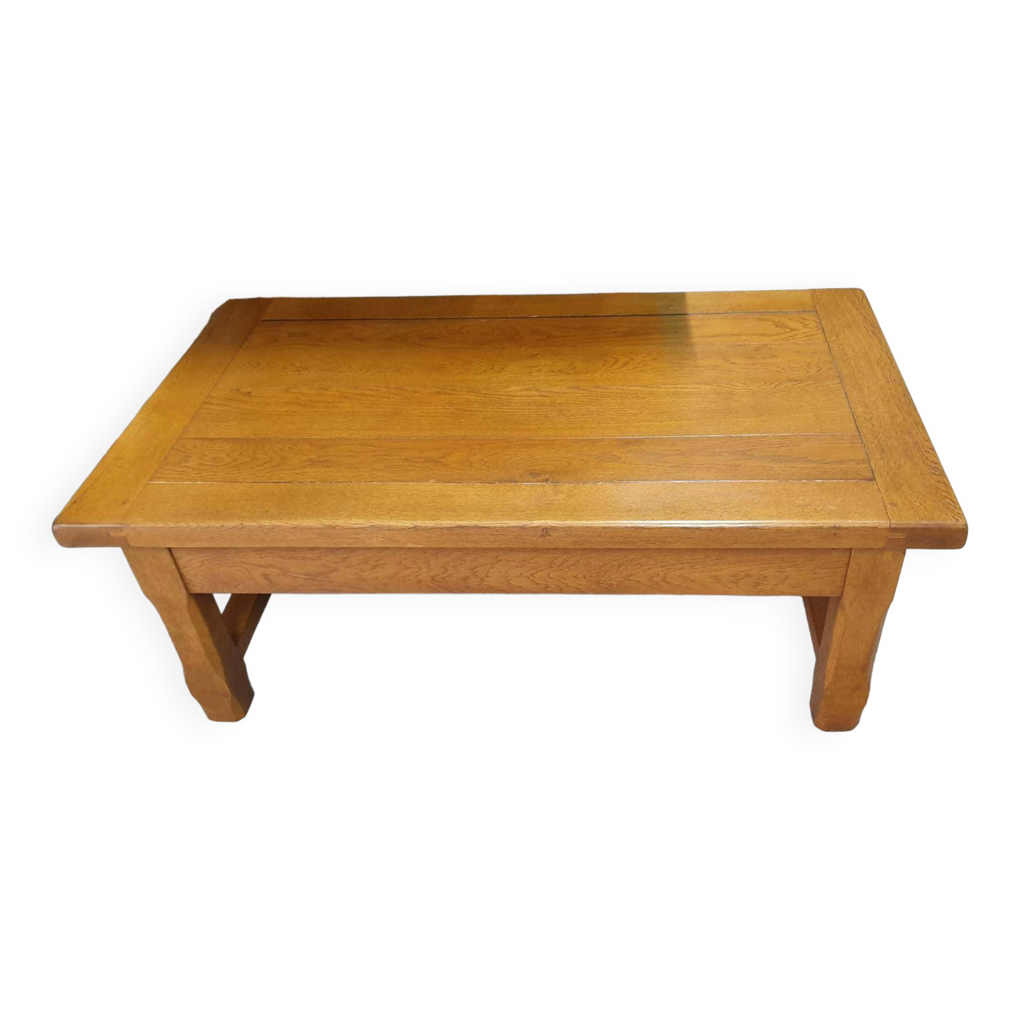 Solid oak coffee table