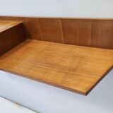 Beech and Durmast Wall-Mounted Console Table, Italy