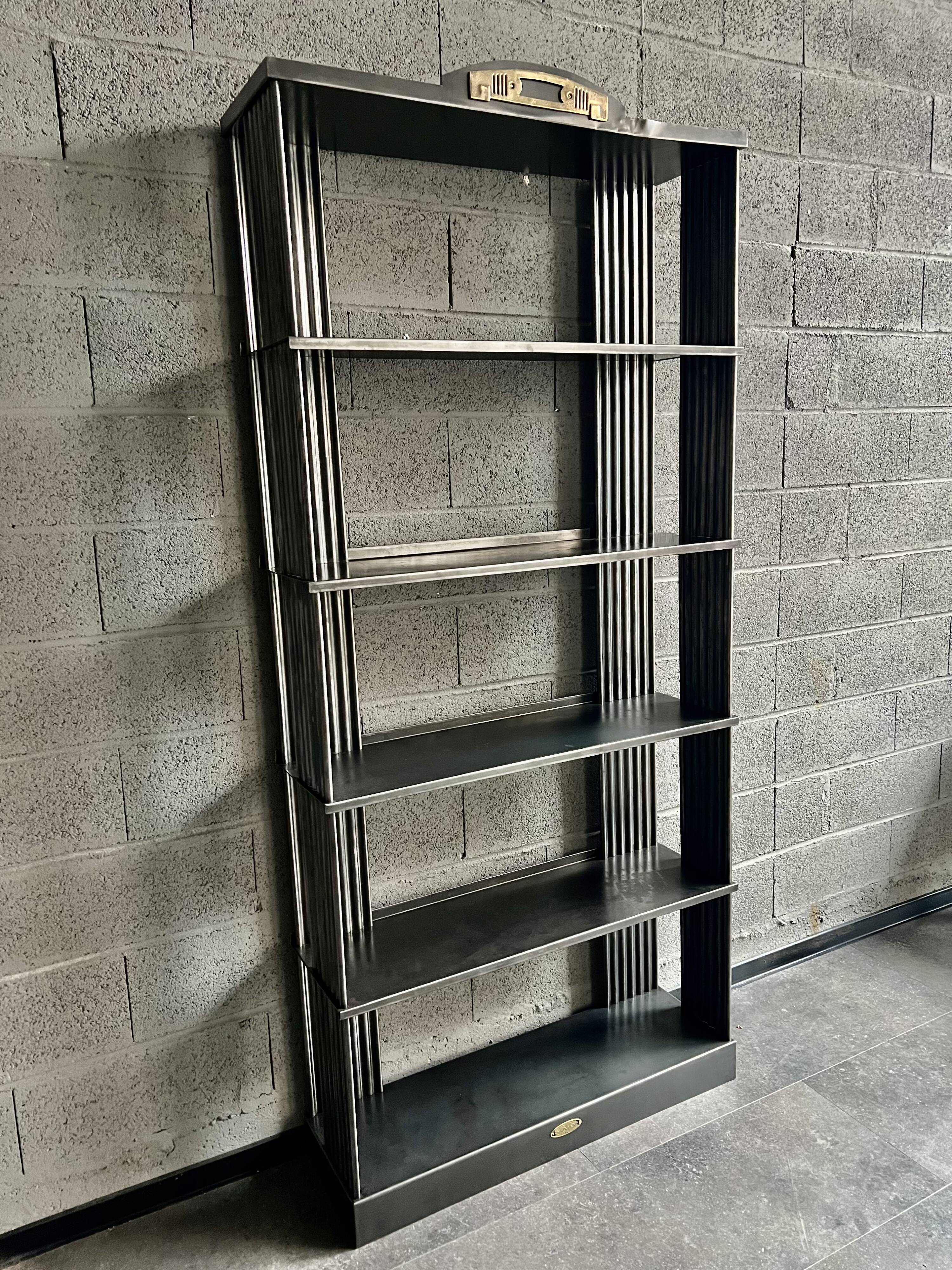 Strafor Industrial Shelf early twentieth century in metal