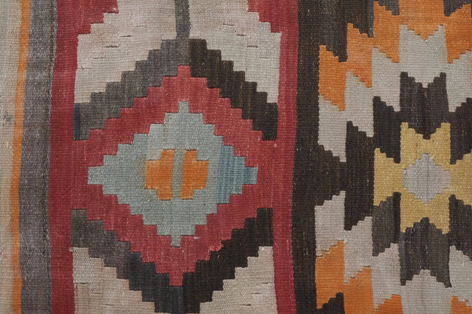 Vintage Turkish hallway rug 70x655 cm