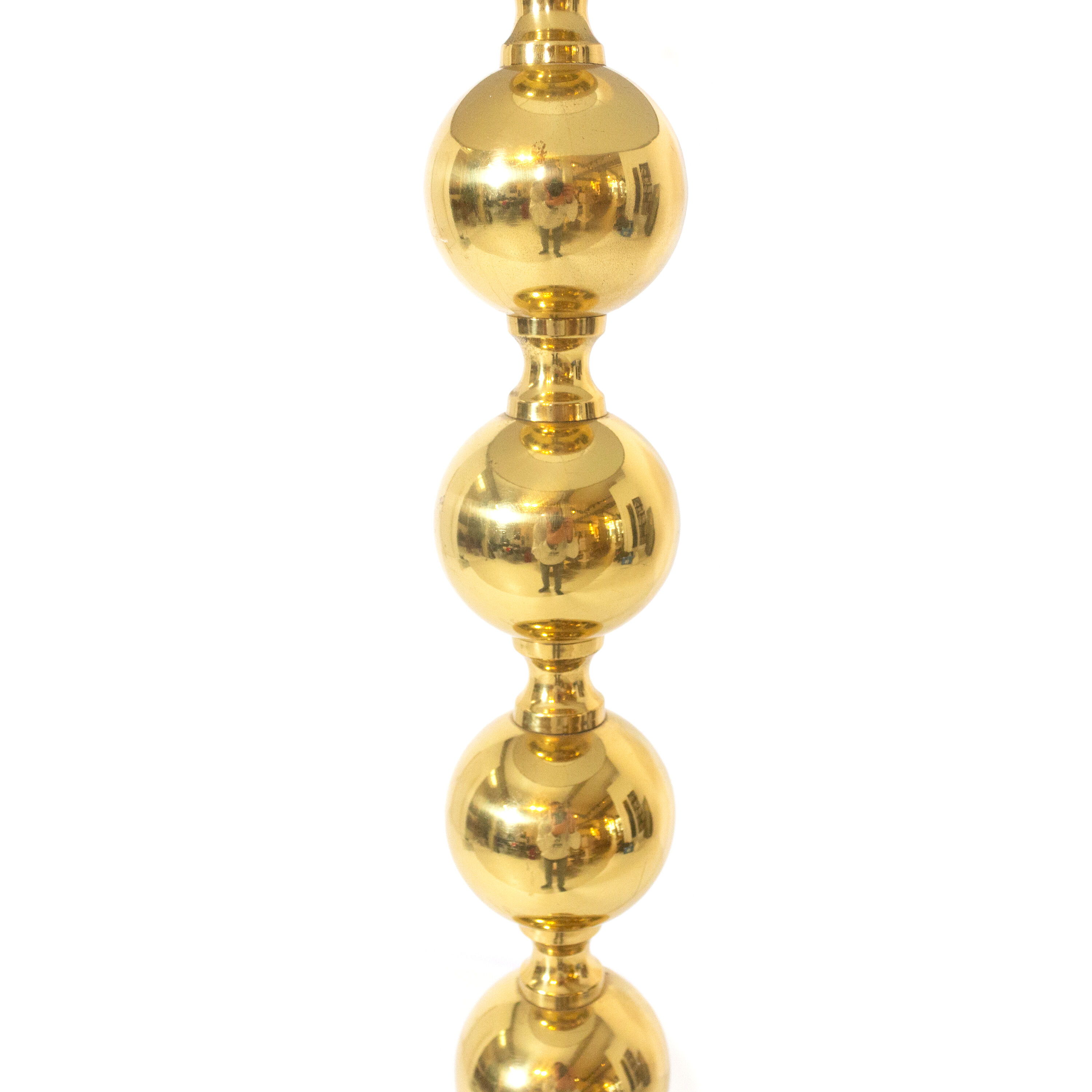 Scandinavian brass lampadair 1970