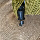 Green velvet toad armchair