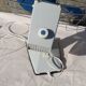 Calor blue and white fan 70s