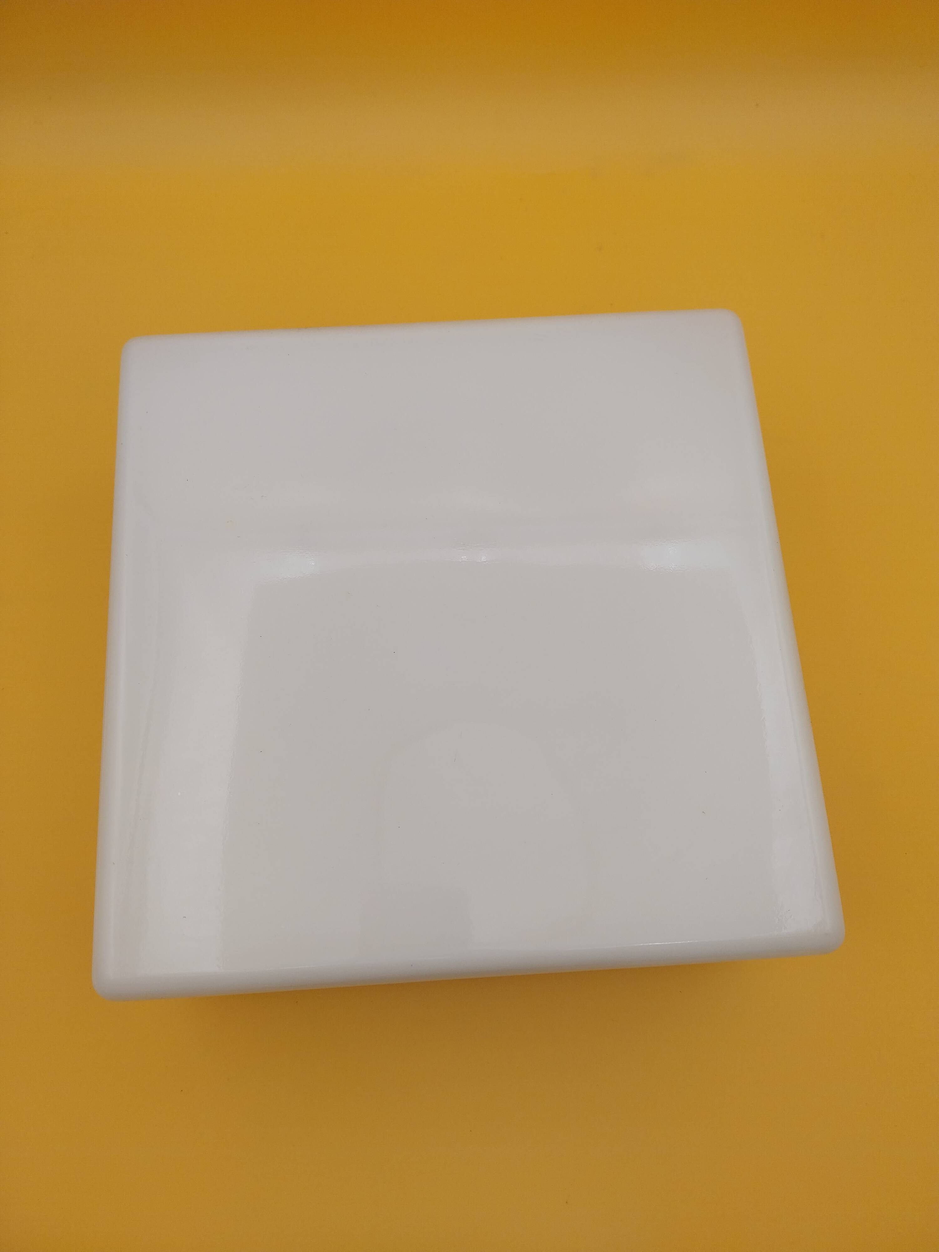 Applique plafonnier Lita opaline carré