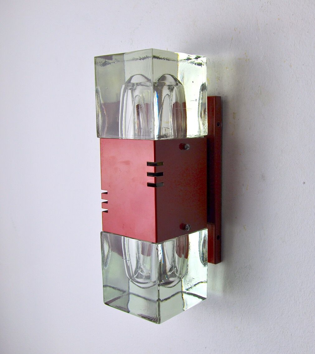 Wall lamp of the House Sciolari, murano glass, Italy, 1970