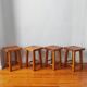 4 tabourets vintage 1970 style scandinave