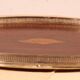 19th century silver-plated metal and mahogany tray