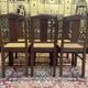 Set of 6 Art Deco chairs in oak and cane - caned