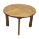 Roundtable in solid oiled elm of the Maison Regain year 70 80