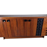 Vintage brutalist highboard, 1970s