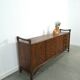 Hout met bamboe dressoir met lades vintage
