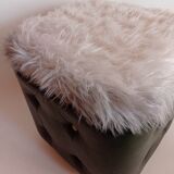 Space pouf with storage from the 70