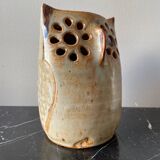 Vintage owl ceramic vase