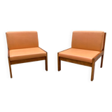 Pair of Baumann low chairs
