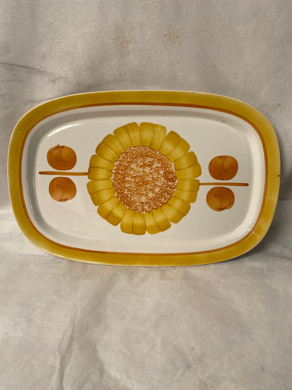 Plat de service Ssareguemines Digoin modèle Alice